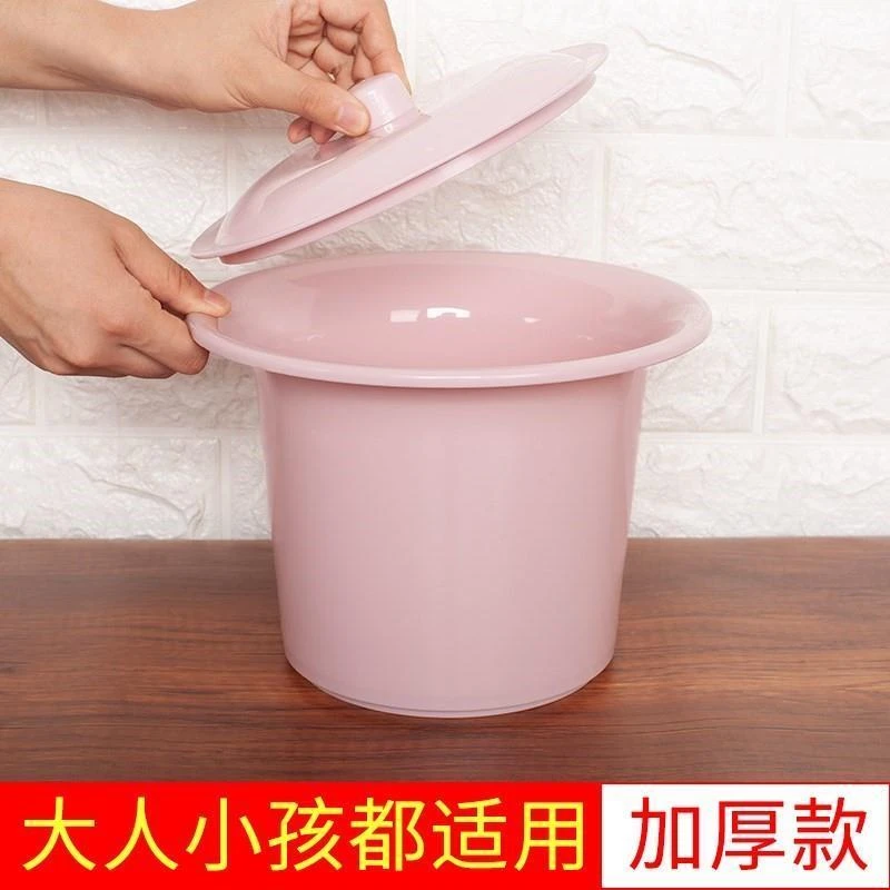 痰盂塑嘉许加男女盖小成带人尿盆尿桶儿童厚家用便盆尿料壶坐