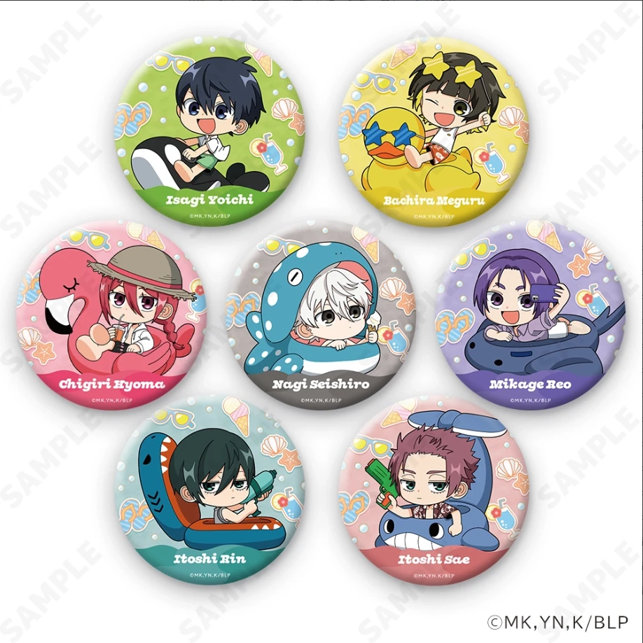 【蓝色监狱22.9特价】蓝锁PukaPuka泳圈Q吧唧动漫周边盲盒代拆