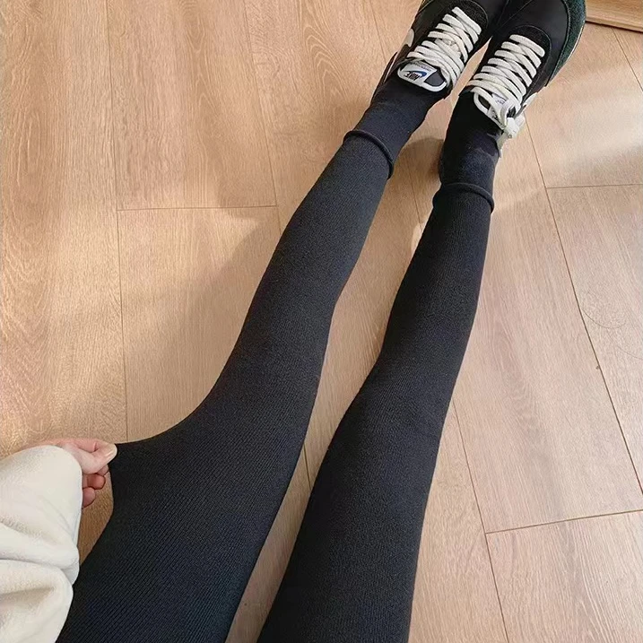 扬子精纺羊毛保暖打底裤女士羊毛打底裤舒适百搭秋冬打底裤122301