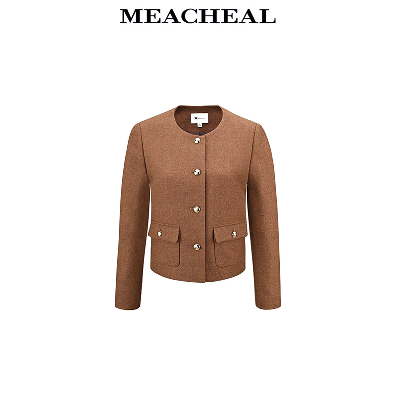 MEACHEAL米茜尔【星线好物】古铜棕色外套824410012082