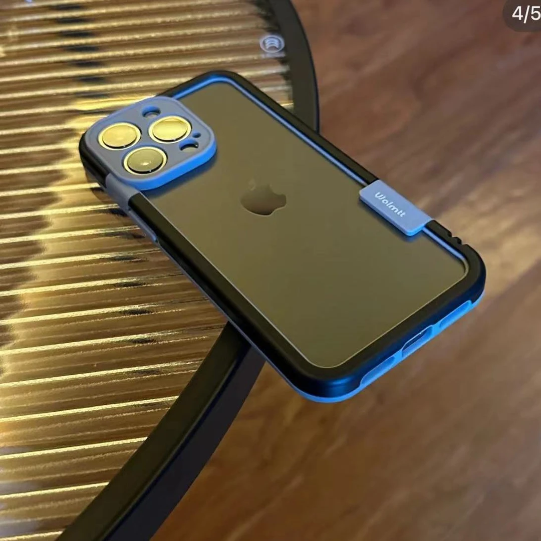 镂空边框苹果14pro手机壳新款14promax简约iPhone13全包12/11散热