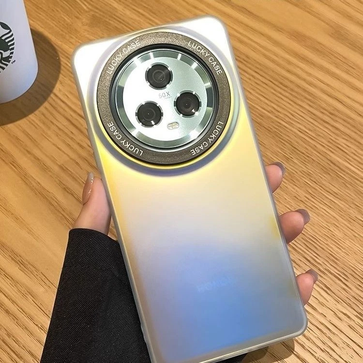 适用华为荣耀magic5手机壳新款镭射magic5pro保护套渐变炫酷男女