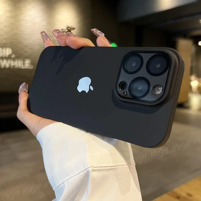 肤感磨砂质感苹果14promax手机壳iPhone13带镜头膜超薄12全包硬壳