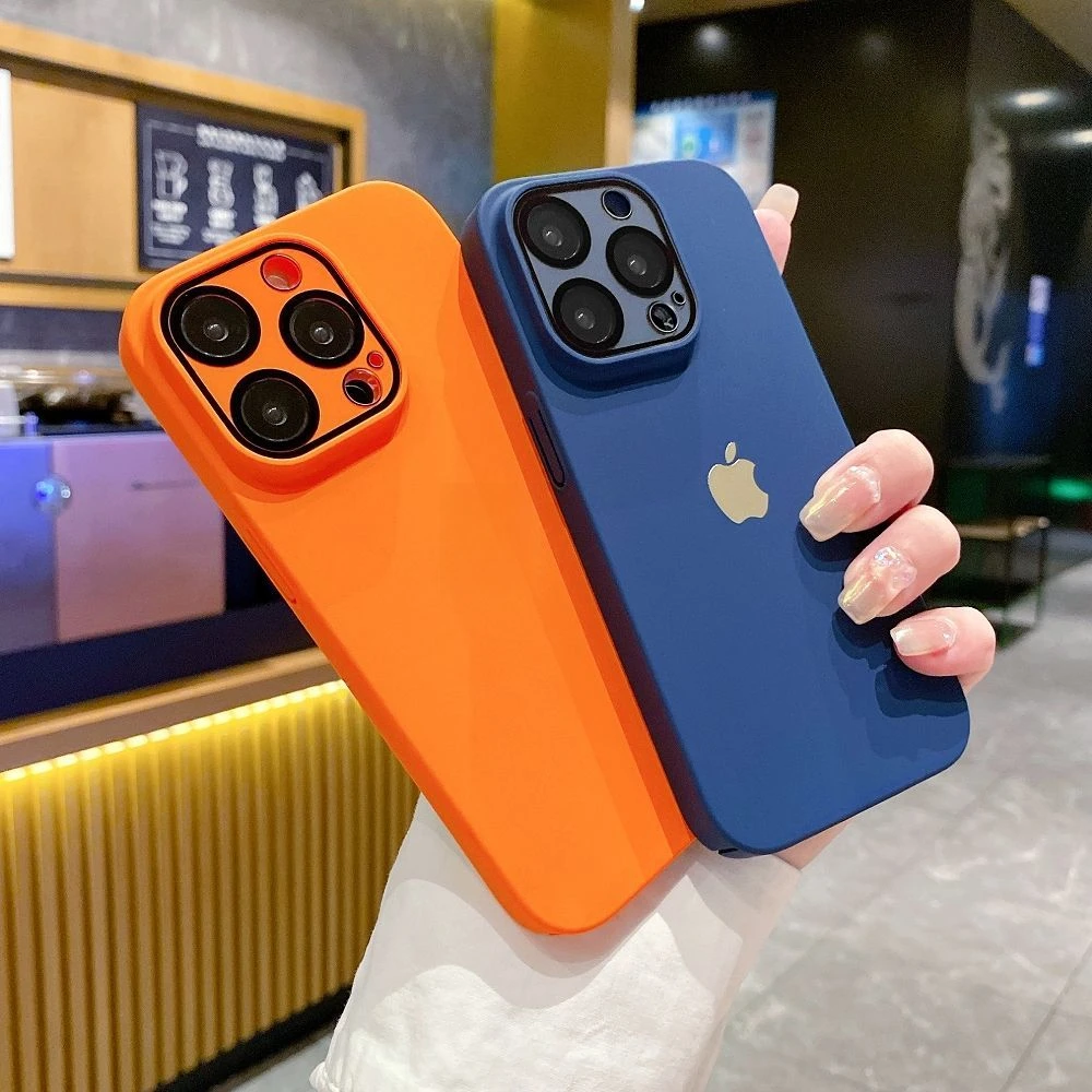 带镜头膜苹果14promax手机壳全包简约肤感磨砂iPhone13磁吸硬壳12