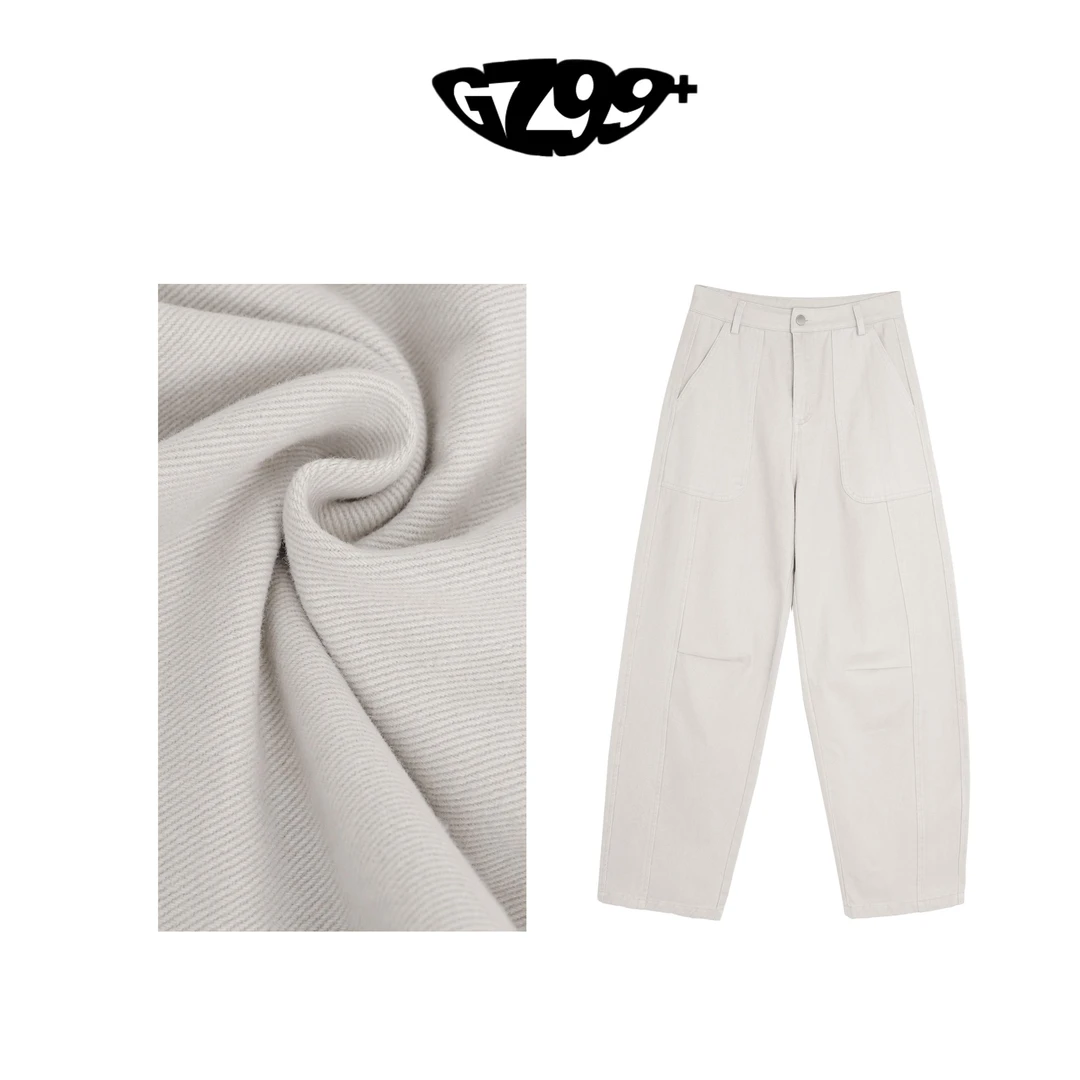 〖小九推荐〗造梦主义 冬季新款全棉加厚磨毛弯刀牛仔裤-K8811