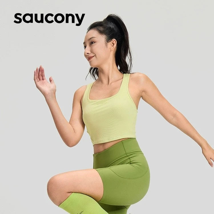 索康尼2024夏季女子运动紧身跑步背心休闲时尚可外穿瑜伽健身T恤