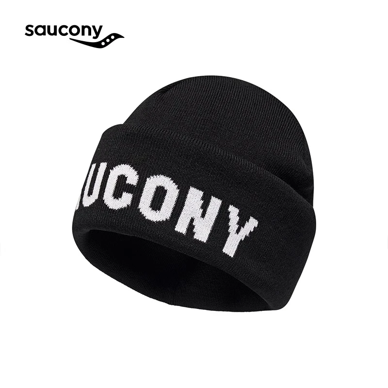 Saucony索康尼25年新款男女同款防风保暖大logo冬季针织帽