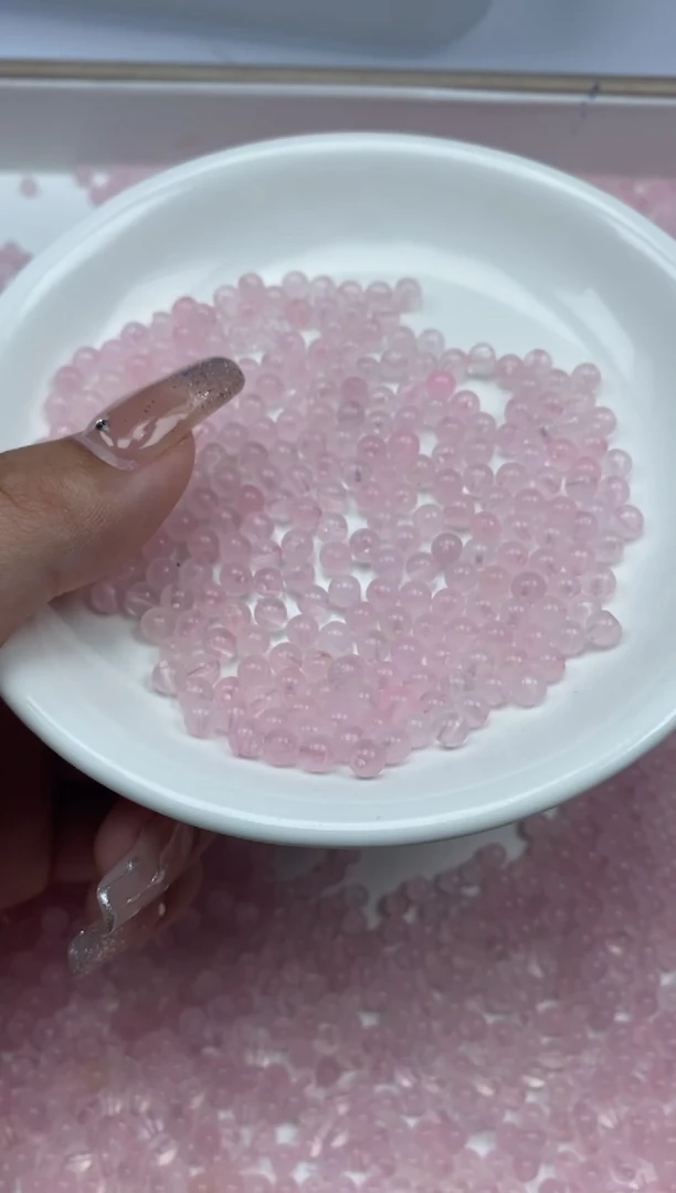 【闪购商品】水晶颈饰未镶嵌粉水晶0.06￥4mm*200