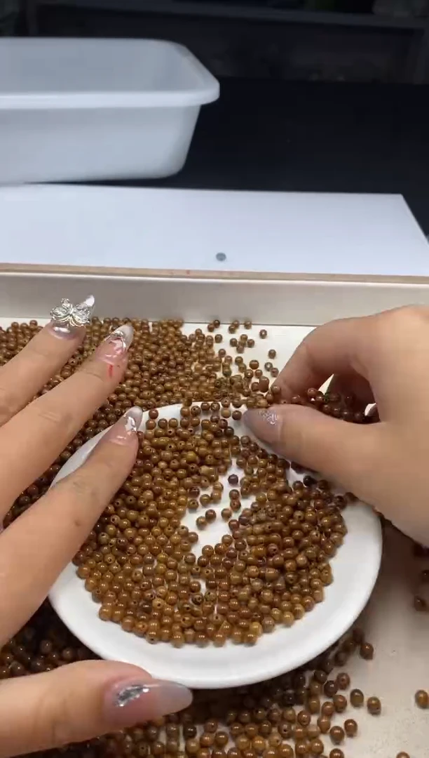 【闪购商品】檀香木散珠w18库克4mm*30