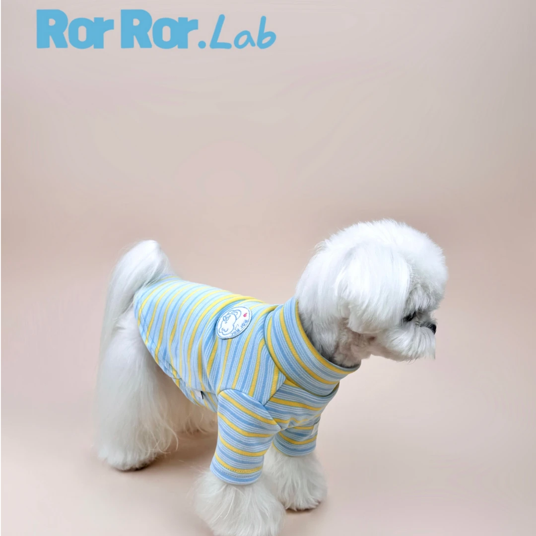 RorRor.Lab原创秋冬新款海边落日德绒两脚打底衫猫咪狗狗宠物服饰