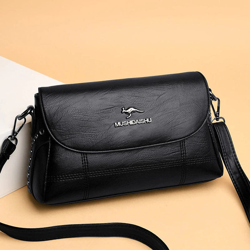 高级质感女包包2025新款单肩斜挎包韩版百搭大容量软皮中年妈妈包