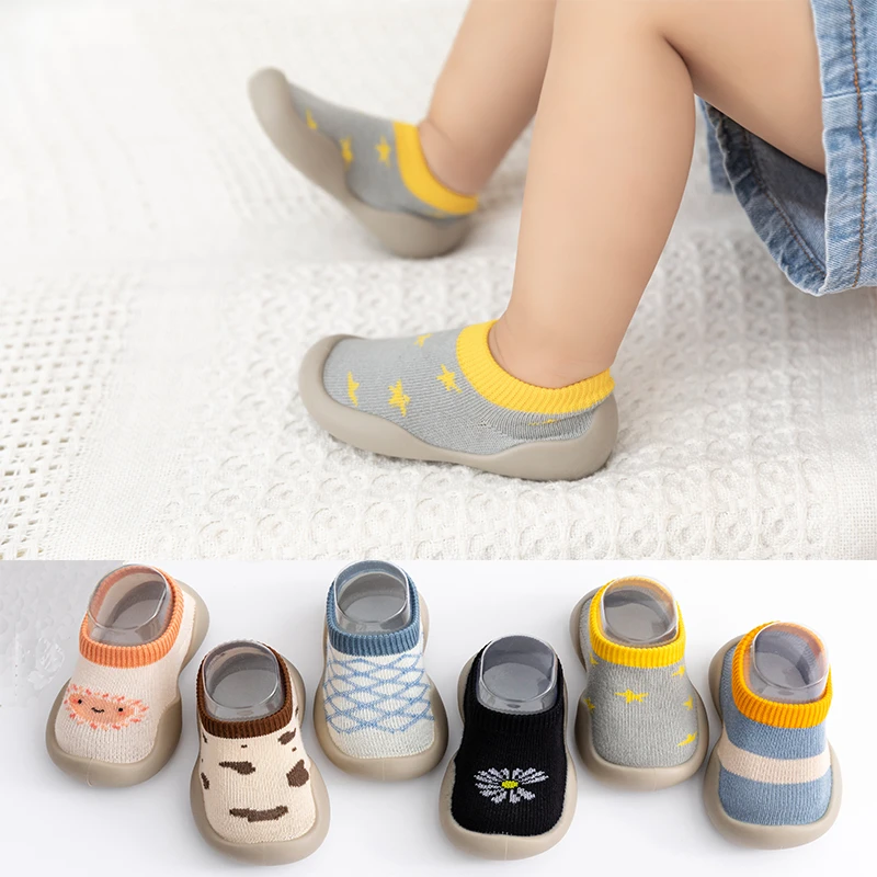 婴儿地板袜宝宝学步鞋春秋薄款室内家居夏季防滑底袜套儿童袜子鞋