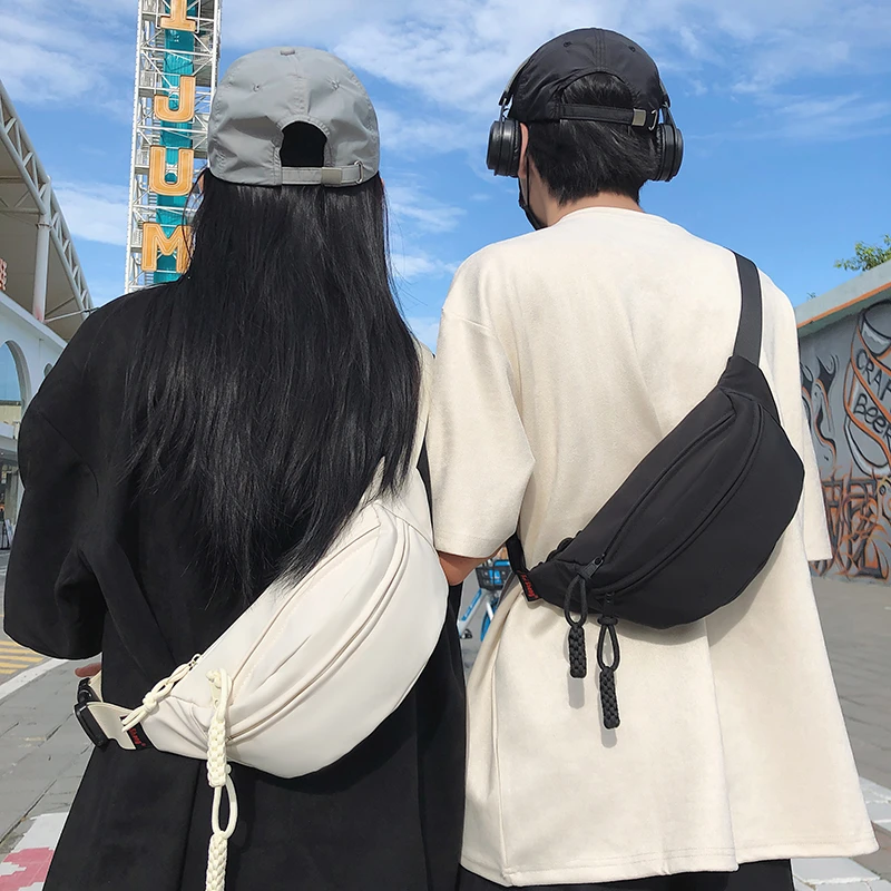 胸包男生小众潮牌运动斜挎包日系休闲小挎包女手机腰包男士小背包