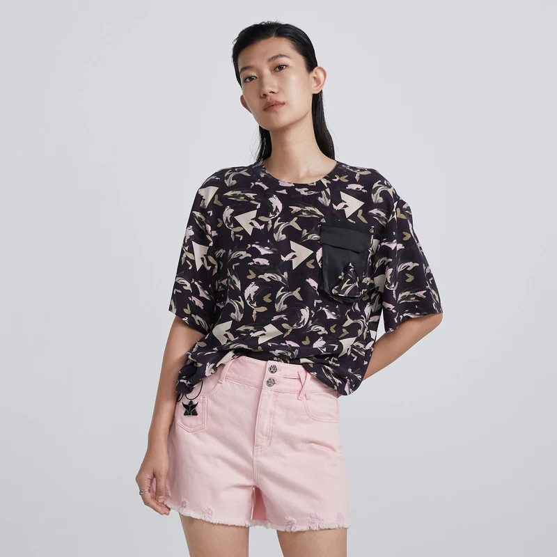 H.Genteel/荷高时尚休闲碎花风格款上衣GCC24610775