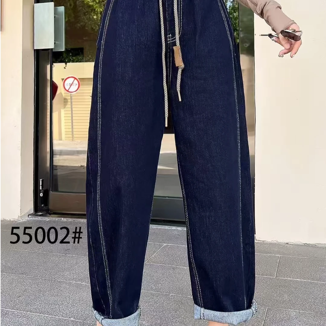 莲莲专属-55002潮牌牛仔奶奶裤