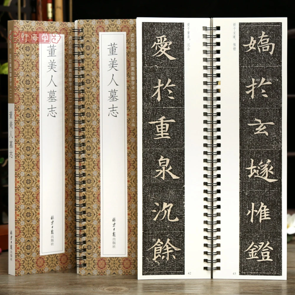 董美人墓志贞石名品近距离临摹字卡原色原帖简体旁注隋代楷书毛笔