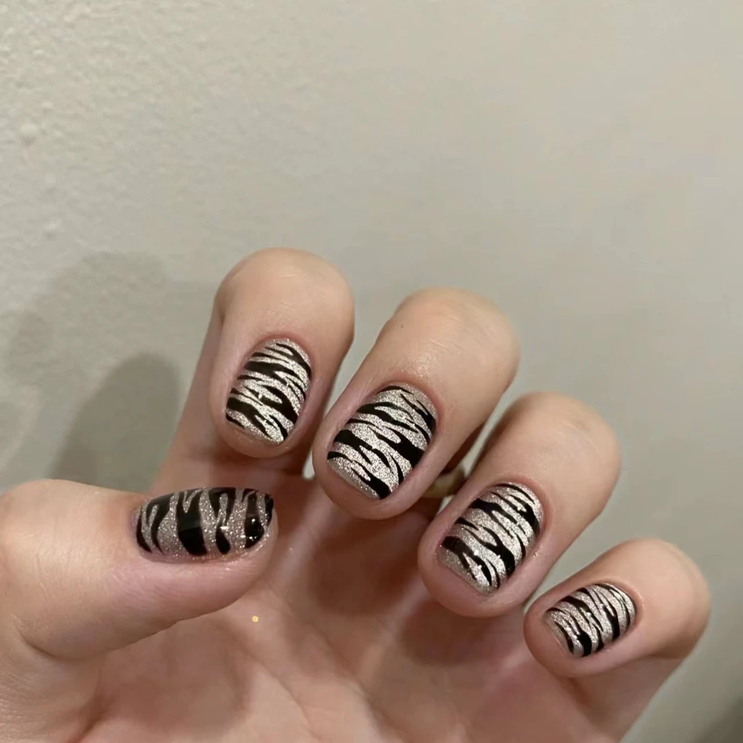 西藏藏式 <34400>猫眼豹纹 纯手工穿戴甲