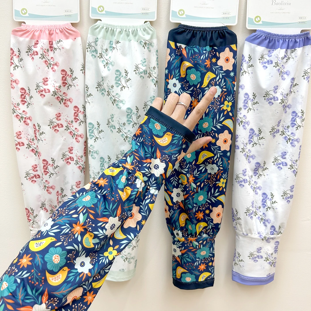 2024年新款爆款网红防晒袖女士冰丝遮阳夏季轻薄透气宽松手臂套