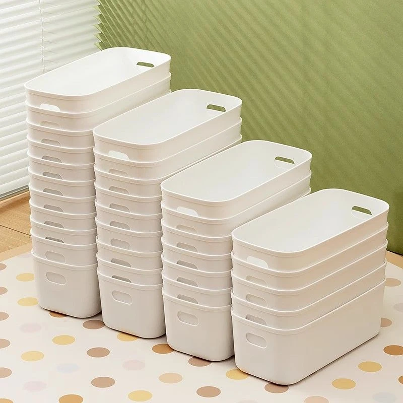 【抢10个加大款】手提收纳盒学生宿舍桌面杂物抽屉简约分格式收纳盒