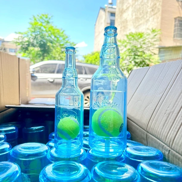 狗狗夏天解暑玩具发生浮水可冰冻蓝色狗狗看得见的颜色磨牙洁齿耐