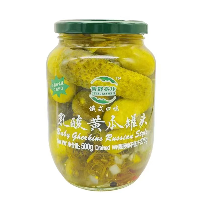 俄罗斯风味酸脆小黄瓜芥末腌制爽口下酒菜开胃下饭酱菜下饭菜正宗