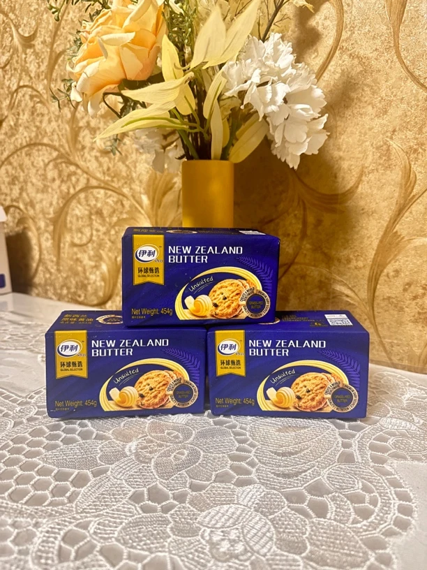 新西兰进口原味淡味黄油454g块动物性原牧恩无盐牛油烘焙原料