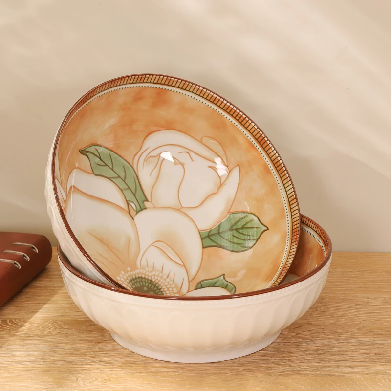 【山茶花9英寸碗一个】破损补发 家具皮艺沙发商家推荐