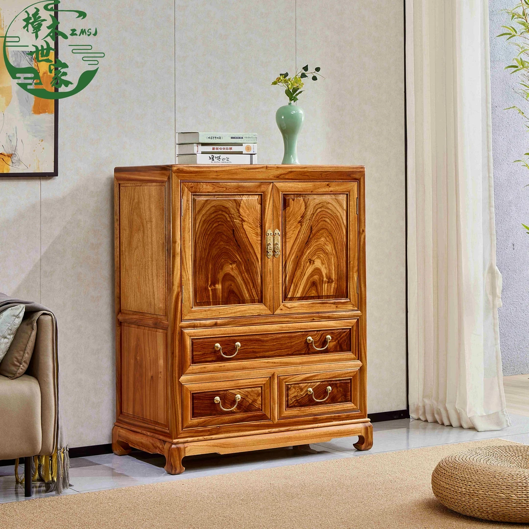 【精品老料】香樟木老料柜子卧室斗柜实木收纳储物橱箱橱橱实木箱柜