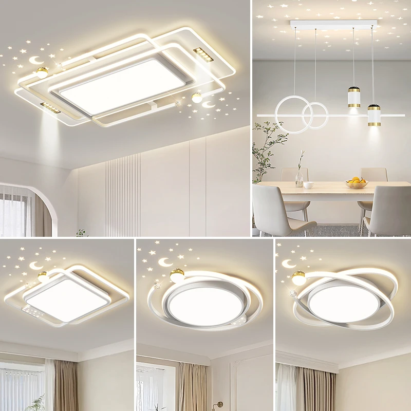 【顾家】C2024新款led吸顶灯客厅主灯简约卧室灯护眼灯具全屋套餐