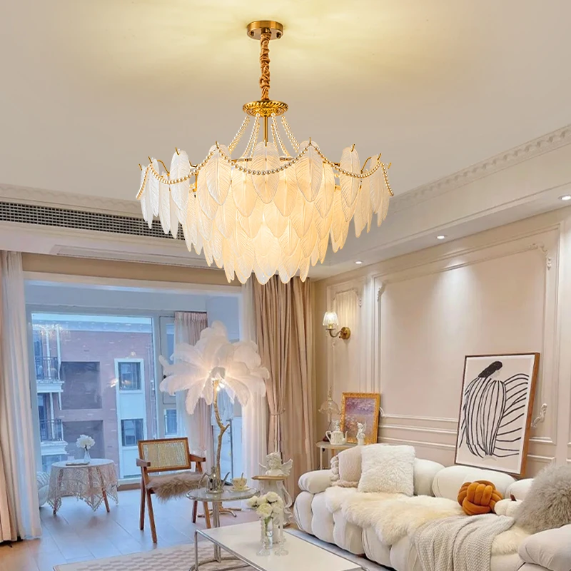 【顾家】轻奢客厅吊灯法式餐厅美式复古温馨水晶玻璃节能主卧