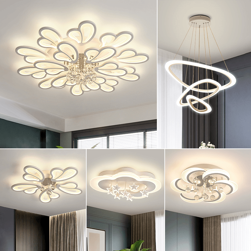 【顾家】广东中山灯具全屋套餐组合现代简约客厅主灯水晶吸顶