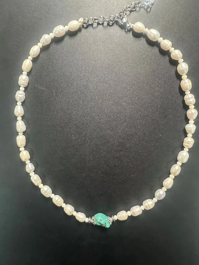 非金属亚克力项链 央宗同款珠珠项链