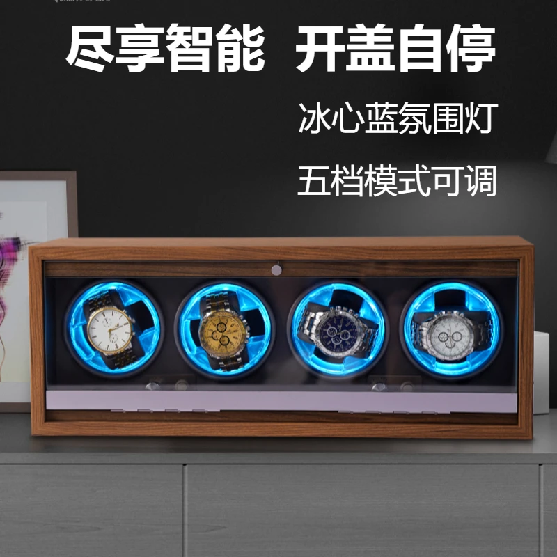 首饰盒/箱 木质全自动摇表器机械表转动防磁家用手表收纳盒转表器