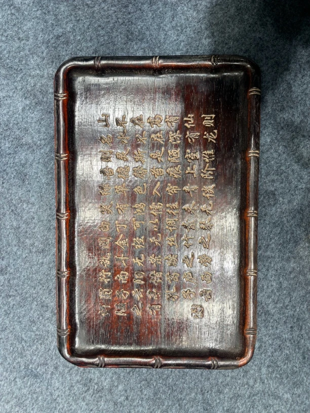 紫檀老料茶盘水果盘