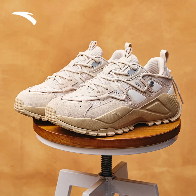 安踏蜉蝣低帮老爹鞋丨情侣秋季新款厚底轻便学生休闲鞋112438858