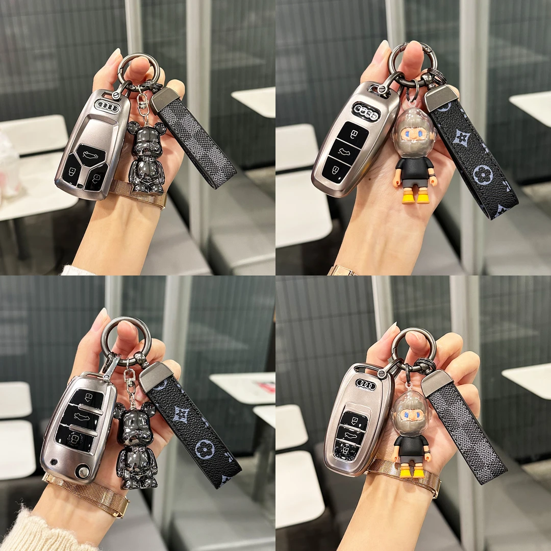 奥迪a6l钥匙套23新款a4l/a3/q5l/q7/q8/q3/q2l/a5/a8l男士高档壳