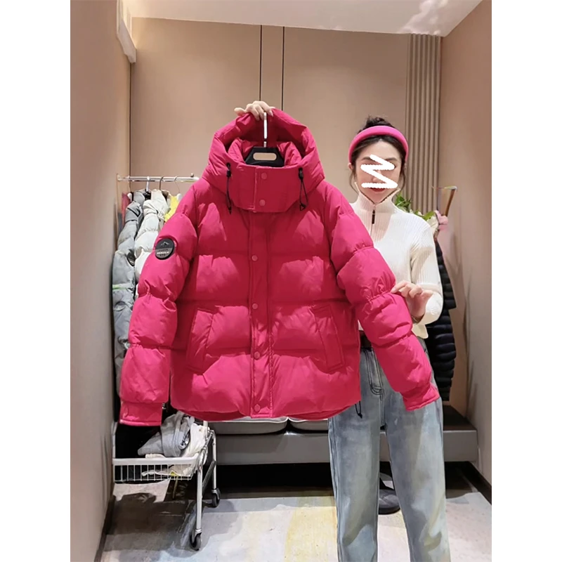 2024新款冬季棉衣短款带帽子棉袄女加厚面包服棉服韩版百搭爆款潮