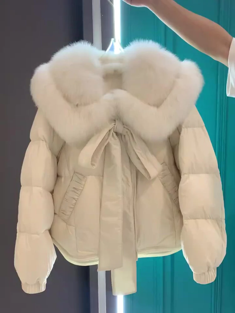 2024新款设计感小众独特别致外套高级感小香风白色短款棉服女冬季