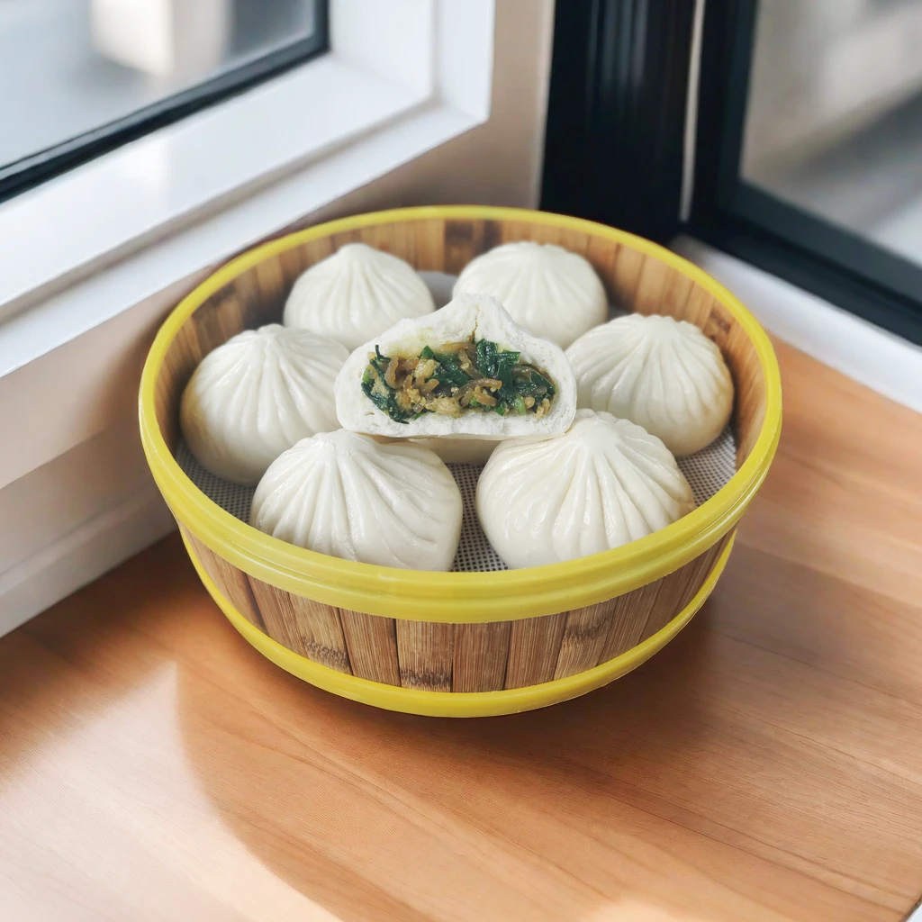 俏蒸坊韭菜鸡蛋包子800g速食早餐学生懒人半成品鲜香美味大包子