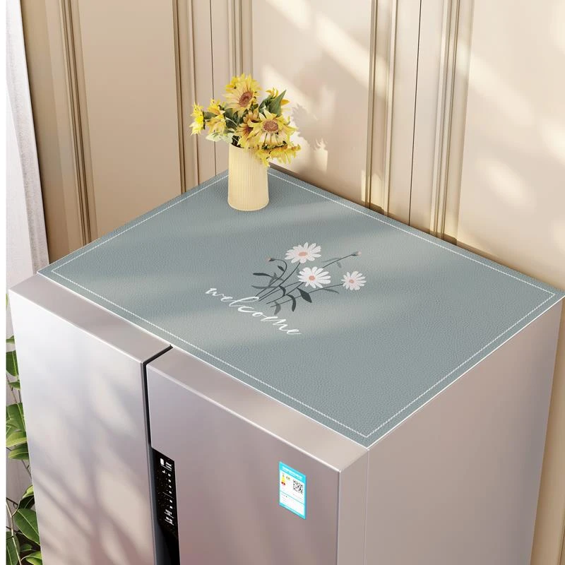 2023新款双开门冰箱防尘盖布防油防水家用垫子顶盖防尘罩洗衣机垫