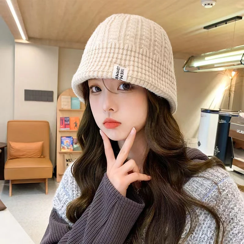 （福利款） 毛线帽子女冬韩版ins潮牌渔夫帽百搭秋冬季保暖针织帽男