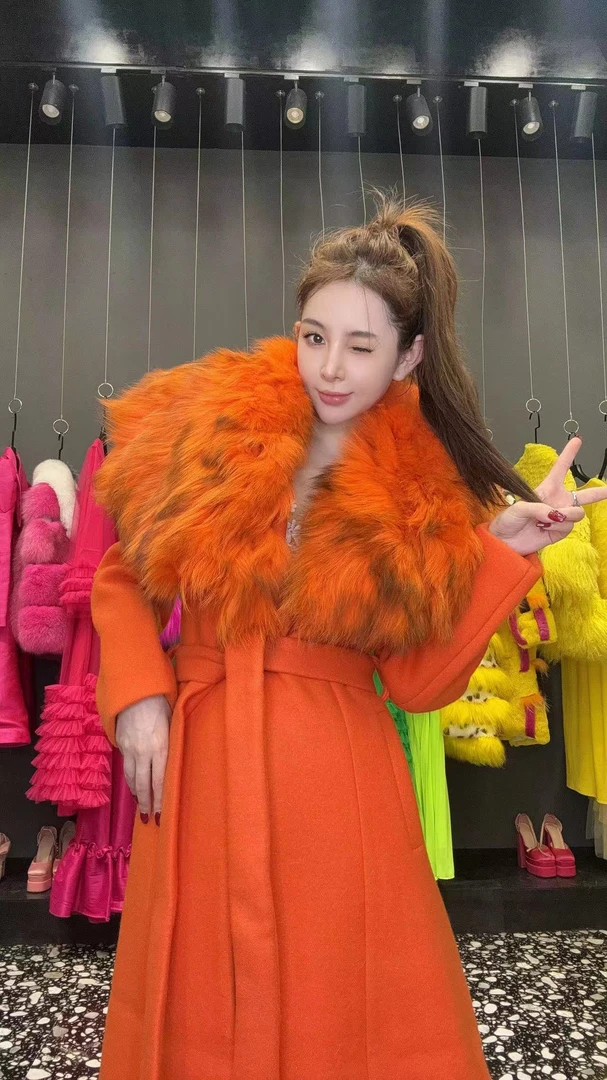 【美丽定制】【橘彩星光】设计师款大衣