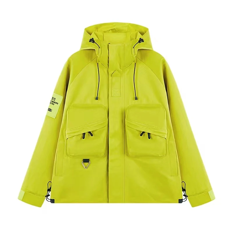 高品质情侣款三防工装冲锋衣连帽休闲棉服2353