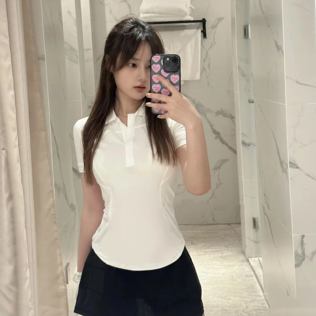 菲 L家 大牌基因感polo黑卡高尔夫 运动黑卡速干短袖T恤