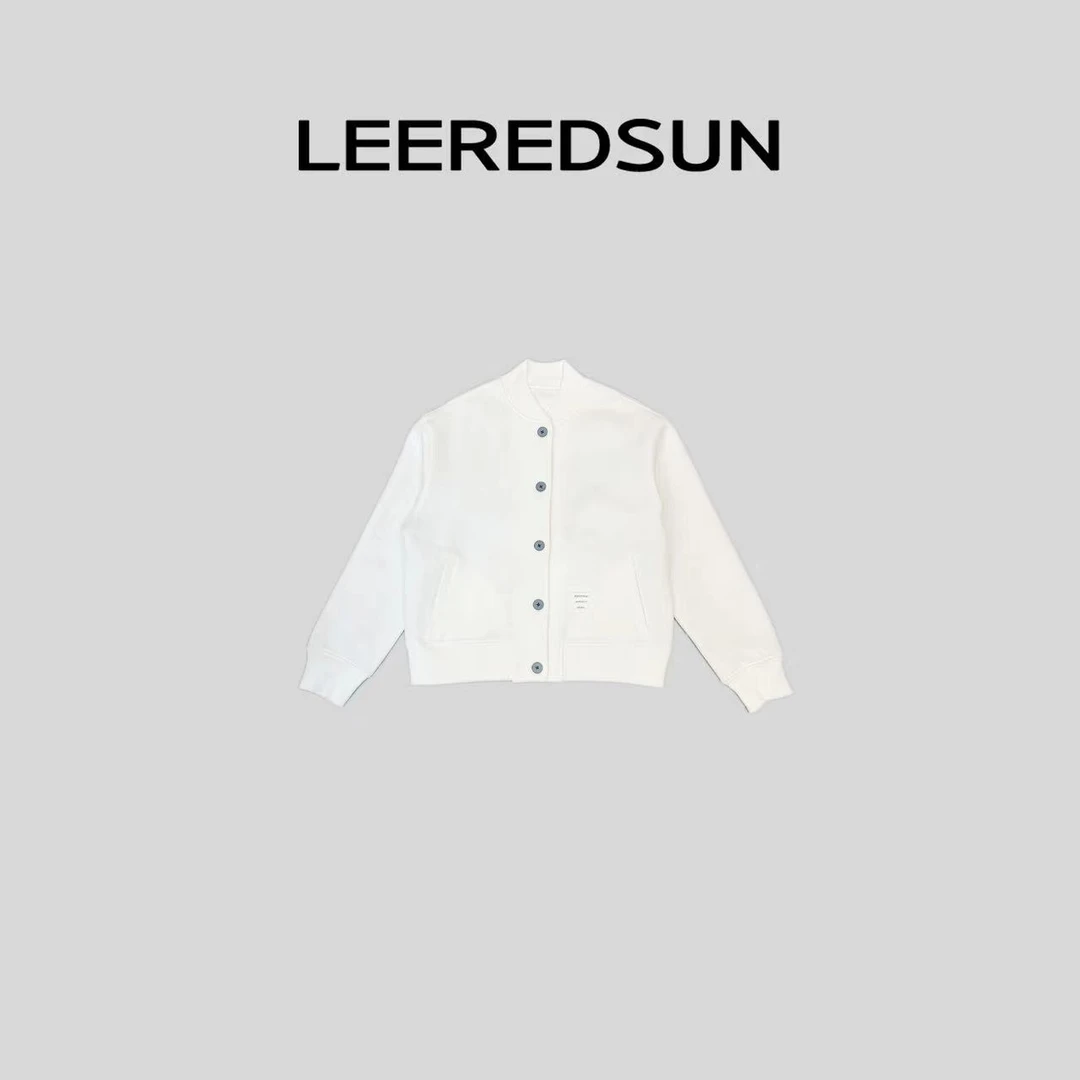 LEEREDSUN "流川枫" 简约排扣圆领棒球服外套YY01WT3018