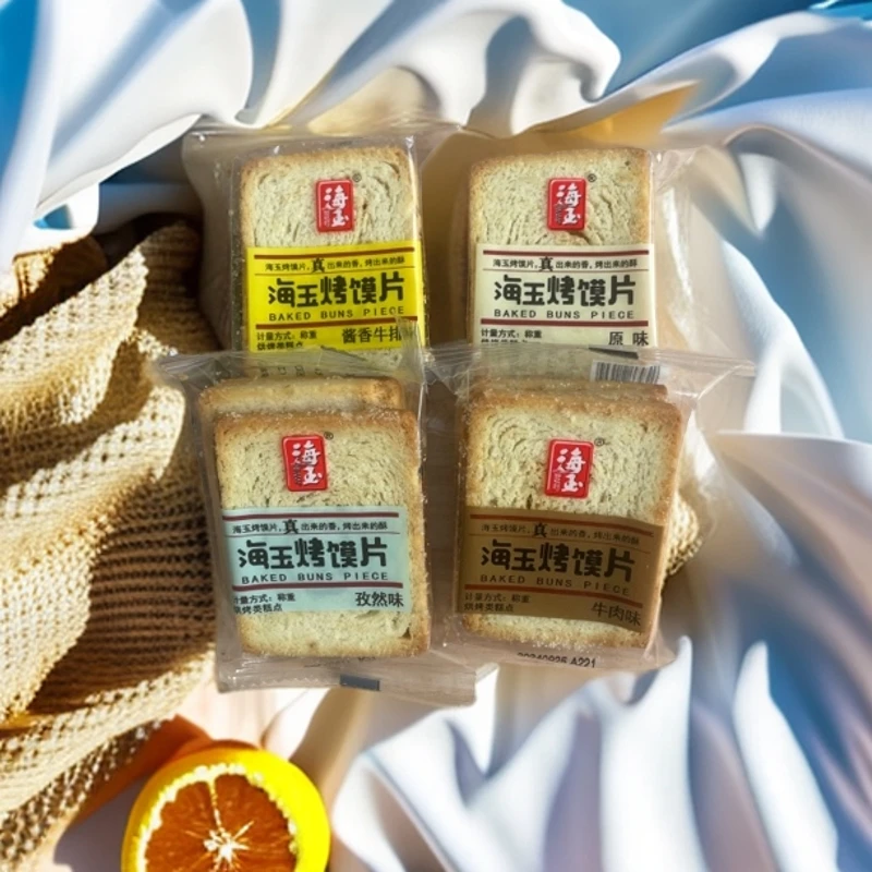 海玉烤馍片烤香馍丁馍干片早餐食品烤馍馒头片酥性饼干早餐零食