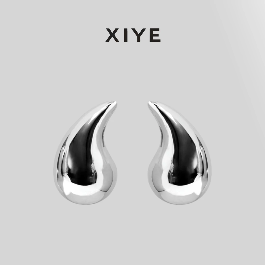 925银耳饰 【XIYE】小众简约高级感几何C圈耳环网红水滴耳饰723047