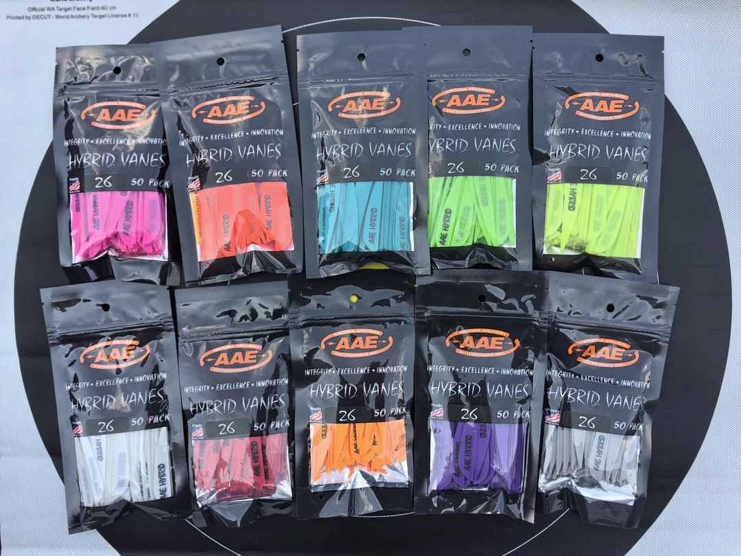 美国进口AAE HYBRID2.6英寸水滴羽 50片包倒风槽 精度高 稳定性强