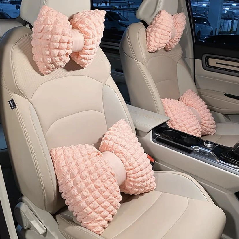 汽车头枕护颈枕 泡芙格车用座椅舒适枕靠枕 四季通用汽车内饰用品