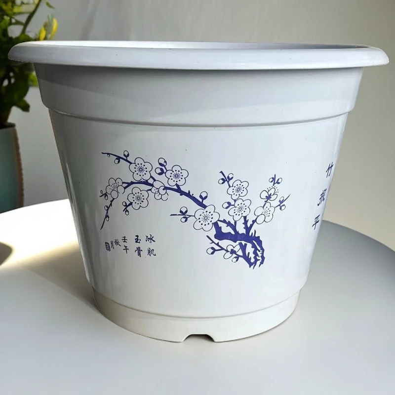 37cm种树专用盆仿陶瓷批发加厚加大家用耐用防晒树脂花盆厂家直销
